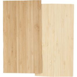 Placage bambou, feuille 12x22 cm, ép. 0,75 mm, 2 flles/ 1 Pq. [HOB-282901]