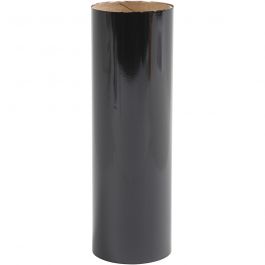 Deco folie, B: 15,5 cm, dikte 0,02 mm, zwart, 50 cm/ 1 rol [HOB-283571]