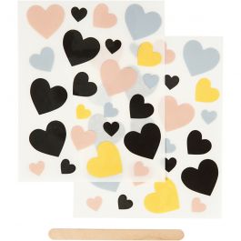 Rub-on Stickers, harten, vel 12,2x15,3 cm, 1 doos [HOB-283964]
