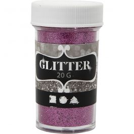 Glitter, roze, 20 gr/ 1 Doosje [HOB-284284]