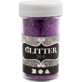 Glitter, paars, 20 gr/ 1 Doosje [HOB-284285]