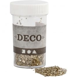 Glitter, afm 1-3 mm, goud, 30 gr/ 1 Doosje [HOB-28432]