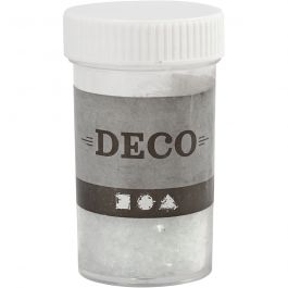 Glitter, afm 1-3 mm, transparant, 30 gr/ 1 Doosje [HOB-28433]
