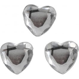 Pierres de strass, dim. 10 mm, argent, 150 pièces/ 1 Pq. [HOB-28449]