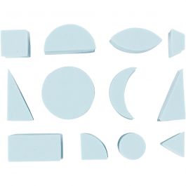 Foam Stempels, H: 25 mm, afm 15-30 mm, 12 stuk/ 1 doos [HOB-28579]