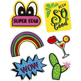 Soft Stickers , Super Star, vel 12,2x17,75 cm, 1 vel [HOB-29093]