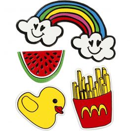 Soft Stickers , Summer Fun, vel 12,2x17,75 cm, 1 vel [HOB-29095]