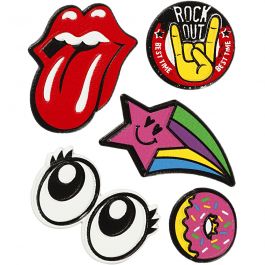 Soft Stickers , Rock Out, vel 12,2x17,75 cm, 1 vel [HOB-29096]