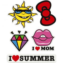 Soft Stickers , I Love Mom, vel 12,2x17,75 cm, 1 vel [HOB-29098]