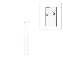 Reageerbuis Glas 1.5cm diameter 15cm hoog, met 2 gaten (set van 12 stuks) [IFS-29112]