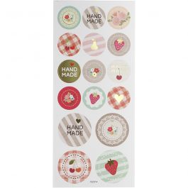 Stickers, handmade, vel 10x23 cm, 1 vel [HOB-29157]