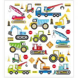 Autocollants, construire des voitures, feuille 15x16,5cm, 1 flles [HOB-29175]