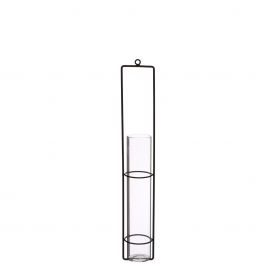 Suspension en métal avec tubes en verre 36cm (4 pièces.) [IFS-29236]