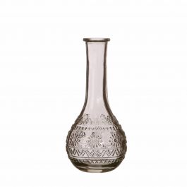 Bloemenvaasje Parijs Ø7,5cm en 16cm hoog Grijs (12 st.) [IFS-29726]