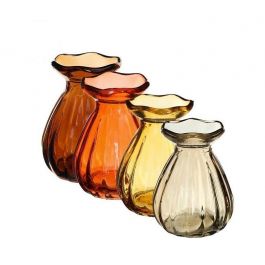Bloemen vaas Ø7 h: 9 cm Assorti (12 stuks) [IFS-29802]