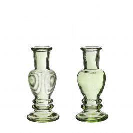 Vaas Venetië groen H: 11,3 x Ø5 cm (12 stuks) [IFS-29885]