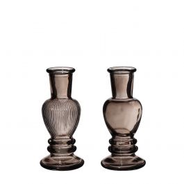 Vaas Venetië Grijs H: 11,3 x Ø5 cm (12 stuks) [IFS-29886]