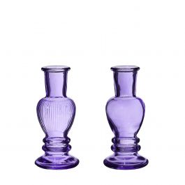 Vaas Venetië Donker Paars H: 11,3 x Ø5 cm (12 stuks) [IFS-29889]