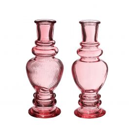 Vaas Venetië Roze H: 15,5 x Ø5,7 cm (12 stuks) [IFS-29891]