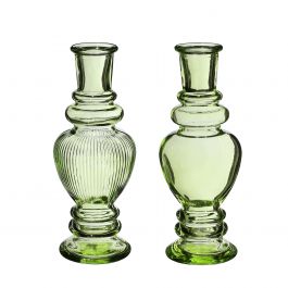 Vaas Venetië Groen H: 15,5 x Ø5,7 cm (12 stuks) [IFS-29895]