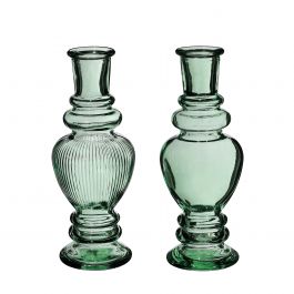 Vaas Venetië Donker Groen H: 15,5 x Ø5,7 cm (12 stuks) [IFS-29898]