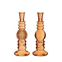 Kaarshouder Florance Amber H: 23 x Ø8,5 cm (6 stuks) [IFS-29903]