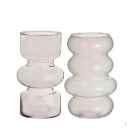 Bloemen vaas Ø10 cm H: 18 cm Pearl (6 stuks) [IFS-29929]