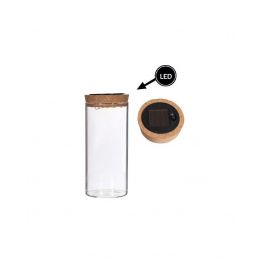 Tube à essai Ø8 h: 18 cm w. couvercle en liège solaired (1 pc) [IFS-30173]