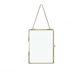 Frame voor droogbloemen etc. goud 18cm hoog (6 st.) [IFS-30246]