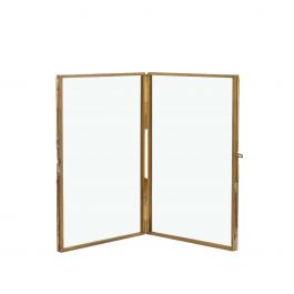 Frame (dubbel) voor droogbloemen etc. zwart 18cm hoog (4 st.) [IFS-30249]