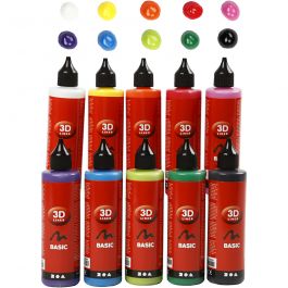 3D Liner - Assortiment, ass. de couleurs, 10x100 ml/ 1 Pq. [HOB-30388]