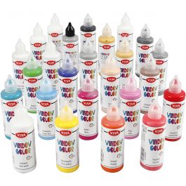 Window Color, diverse kleuren, 25x90 ml/ 1 doos [HOB-304000]