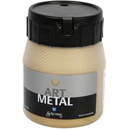 Hobbyverf Metallic, licht goud(5102), 250 ml/ 1 fles [HOB-30700]