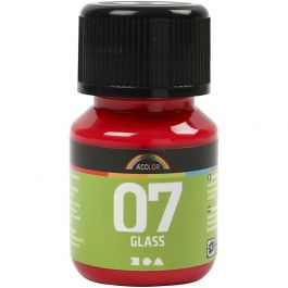 A-Color Glass, rood, 30 ml/ 1 fles [HOB-31388]