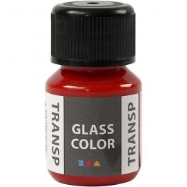 Glass Color transparente, rouge, 30 ml/ 1 flacon [HOB-31673]