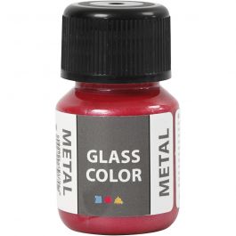 Glass Metal, rouge, 30 ml/ 1 flacon [HOB-31770]
