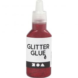 Colle à paillettes, rouge, 25 ml/ 1 flacon [HOB-318220]