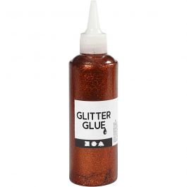 Colle à paillettes, orange, 118 ml/ 1 flacon [HOB-31823]