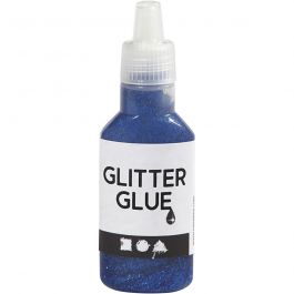 Colle à paillettes, bleu foncé, 25 ml/ 1 flacon [HOB-318250]