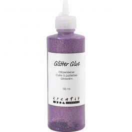 Glitterlijm, paars, 118 ml/ 1 fles [HOB-31827]