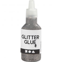 Colle à paillettes, argent, 25 ml/ 1 flacon [HOB-318310]
