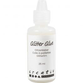 Glitterlijm, holografisch wit, 25 ml/ 1 fles [HOB-318320]