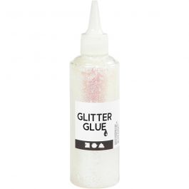 Colle à paillettes, blanc holographique, 118 ml/ 1 flacon [HOB-31832]