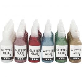 Colle à paillettes, 36x25 ml/ 1 Pq. [HOB-31840]