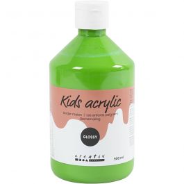 Peinture Acrylique Brillante, vert clair, 500 ml/ 1 flacon [HOB-32026]