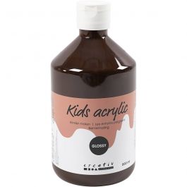 Peinture Acrylique Brillante, brun, 500ml/ 1 flacon [HOB-32030]