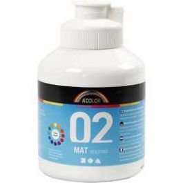A-Color acrylverf, wit, 02 - matt, 500ml [HOB32102]