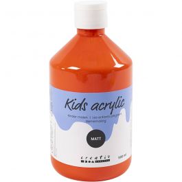 Peinture Acrylique Mate, orange, 500 ml/ 1 flacon [HOB-32114]