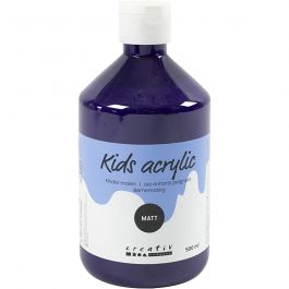Peinture Acrylique Mate, violet, 500 ml/ 1 flacon [HOB-32122]