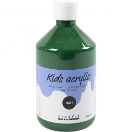 Peinture Acrylique Mate, vert foncé, 500 ml/ 1 flacon [HOB-32128]